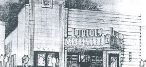 Historic illustration of Ludlow Theater building.