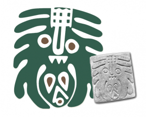 CRA logo imprinted onto stone tablet.