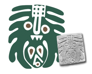 CRA logo imprinted onto stone tablet.