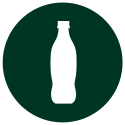 Symbol of beverage bottle.