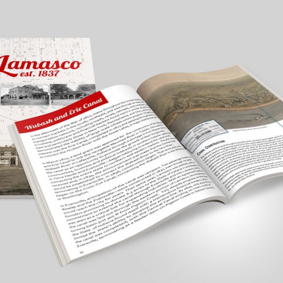 Mock-up image for magazine about Lamasco, Indiana.
